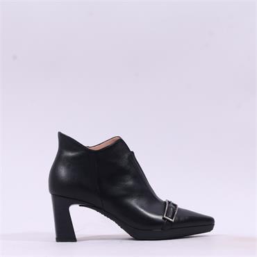Hispanitas Bangkok Buckle Toe V Cut Boot - Black Leather